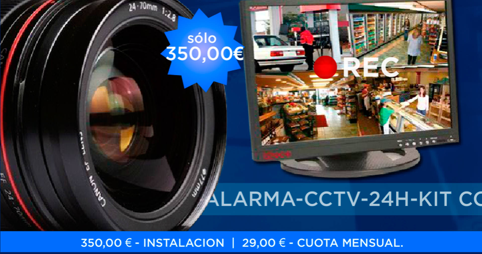 Kit Combo Alarma CCTV 24 hores